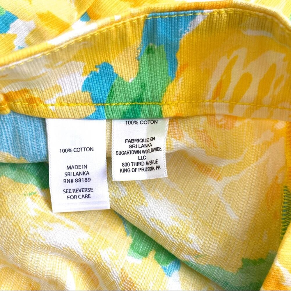Lilly Pulitzer Yellow Rose Floral Deenie Shorts Size 00 - Picture 6 of 6